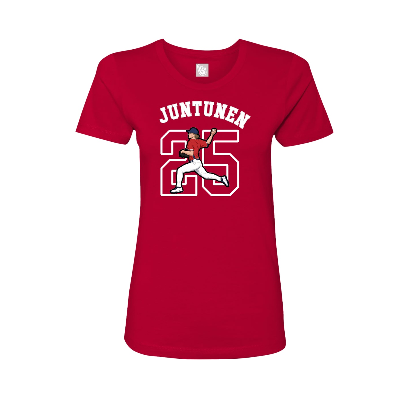 Fitted Women's Tee — Shirsey Arch in Red
