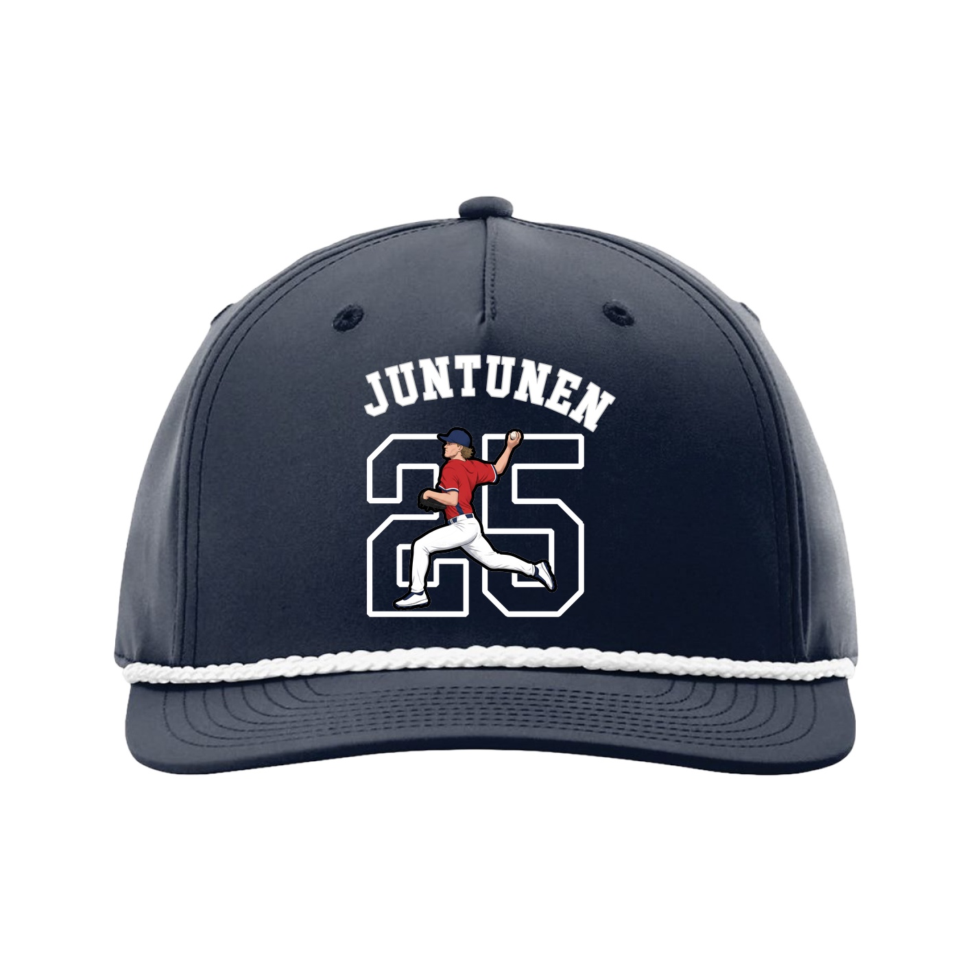Five-Panel Classic Rope Cap — Shirsey Arch in Navy