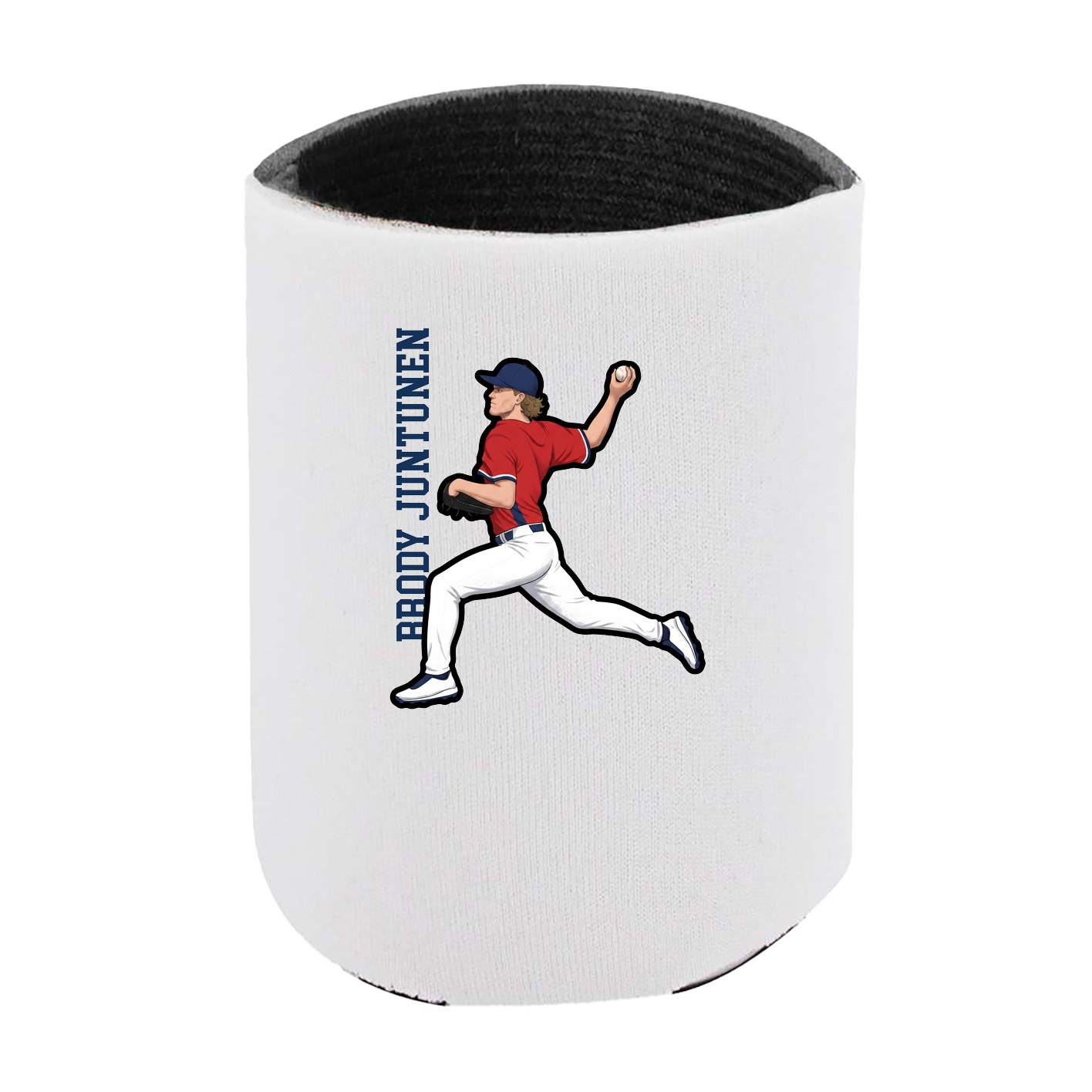 Can Holder — Name Vertical in White