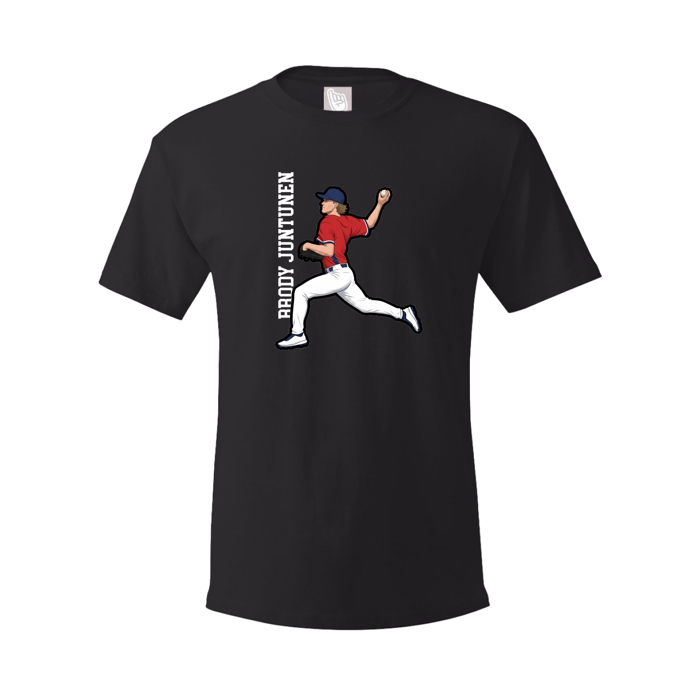 Tee — Name Vertical in Black