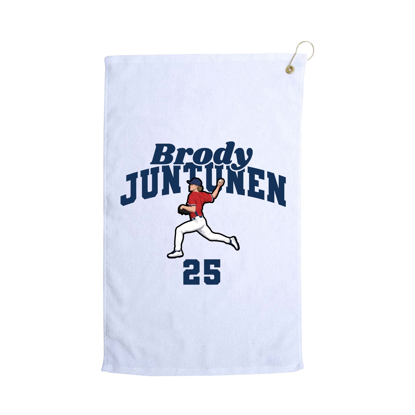 Golf Towel — Signature Arch in White
