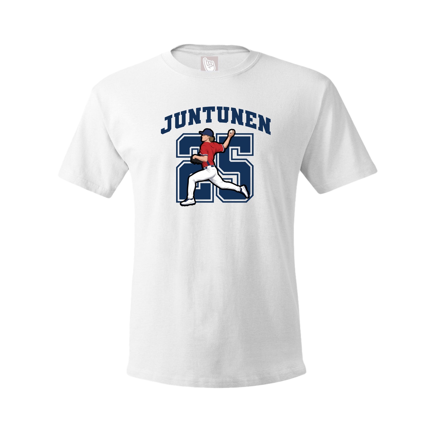 Youth Tee — Number in White