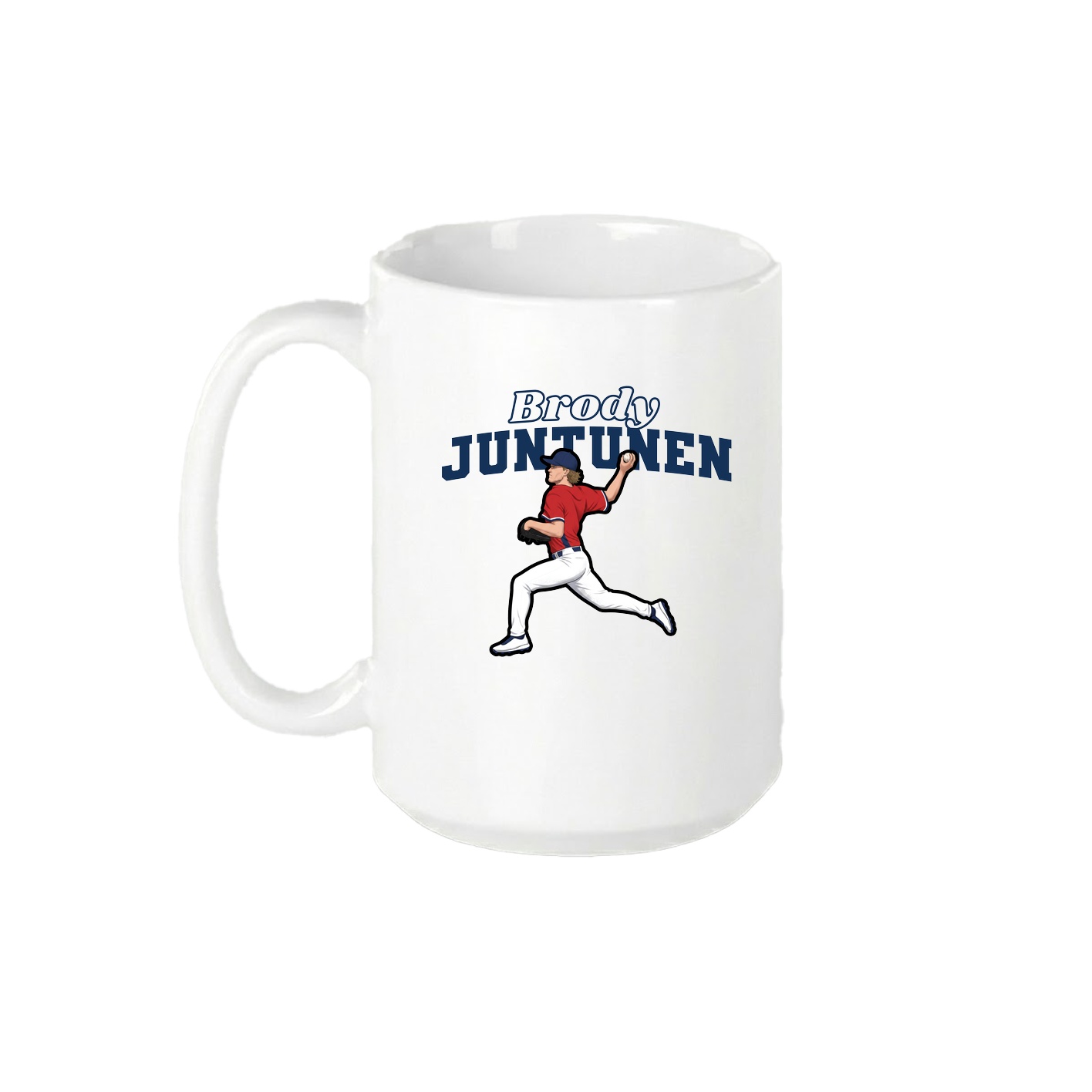 15oz Coffee Mug — Name Arch in White