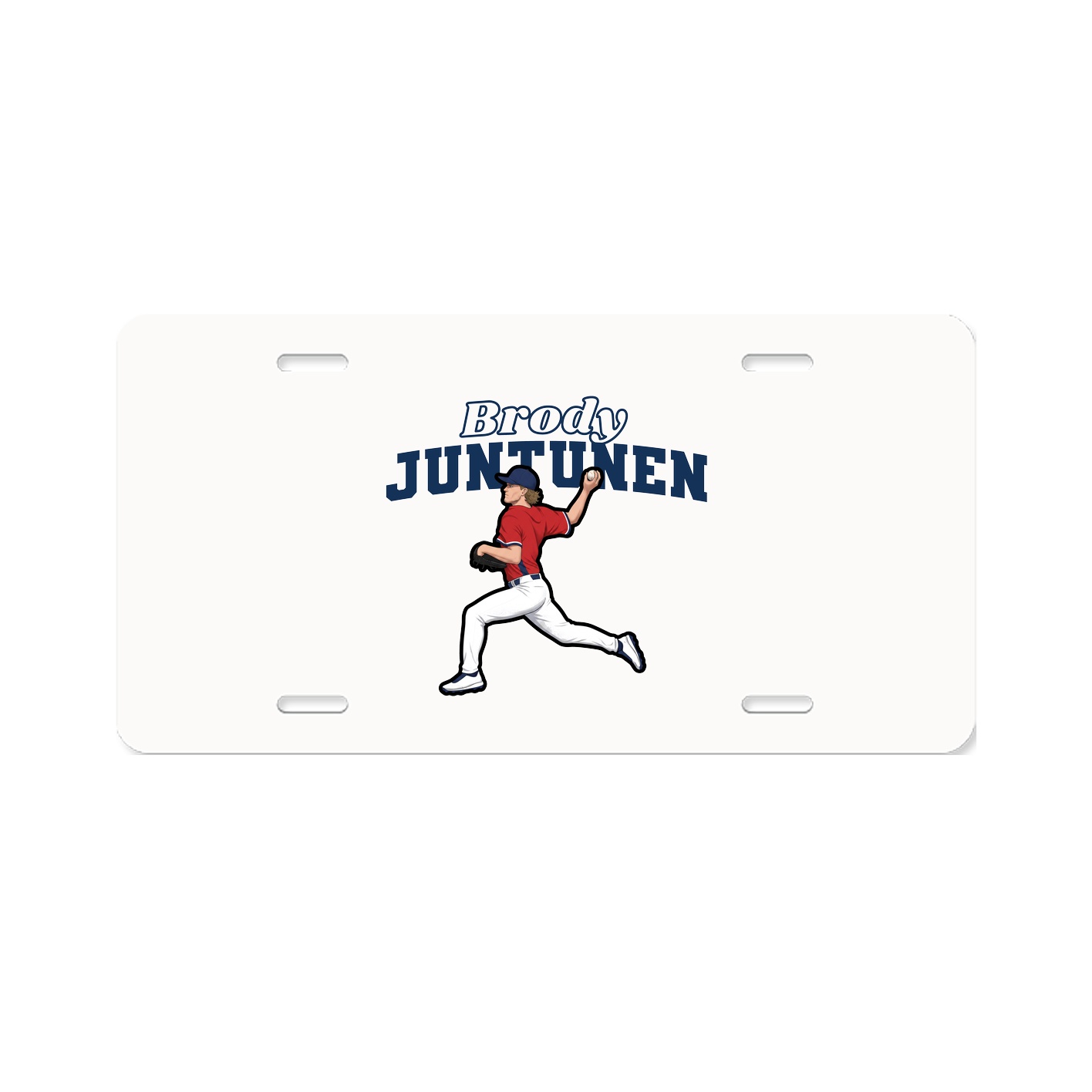License Plate — Name Arch in Classic