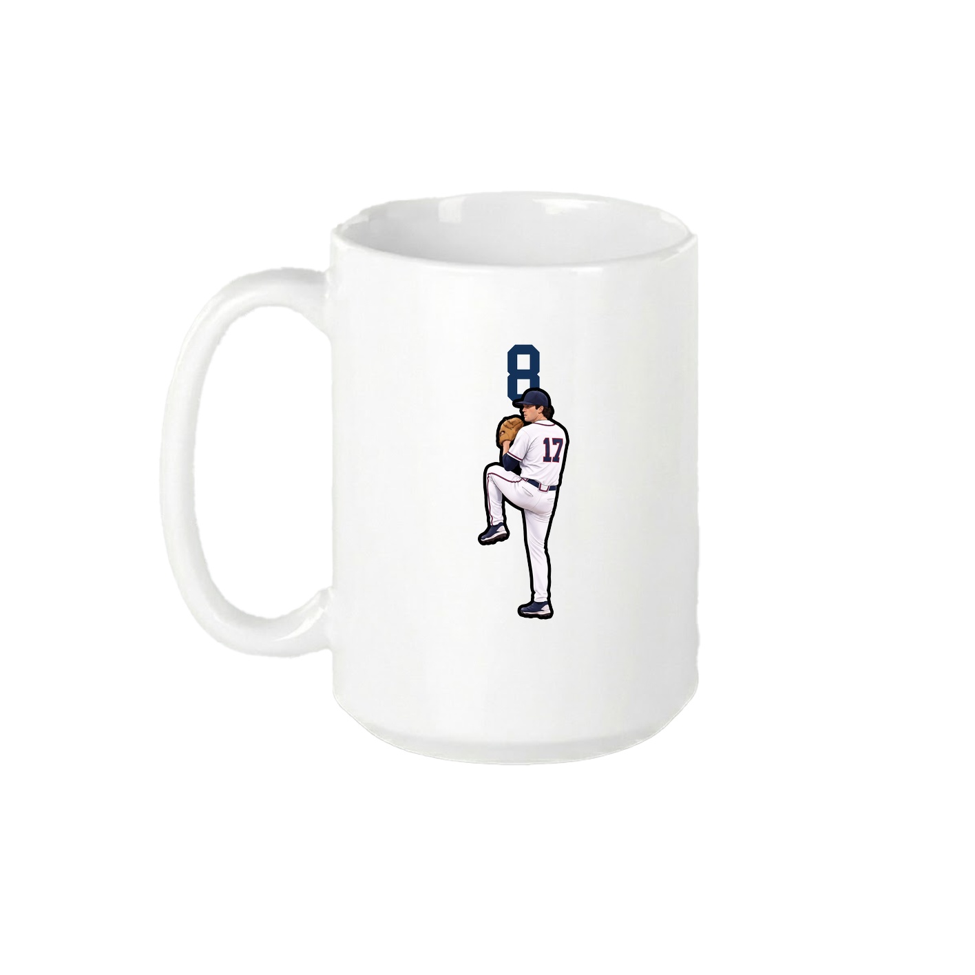 15oz Coffee Mug — Number Top in White