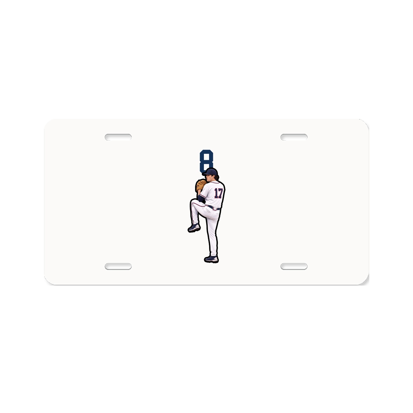 License Plate — Number Top in Classic