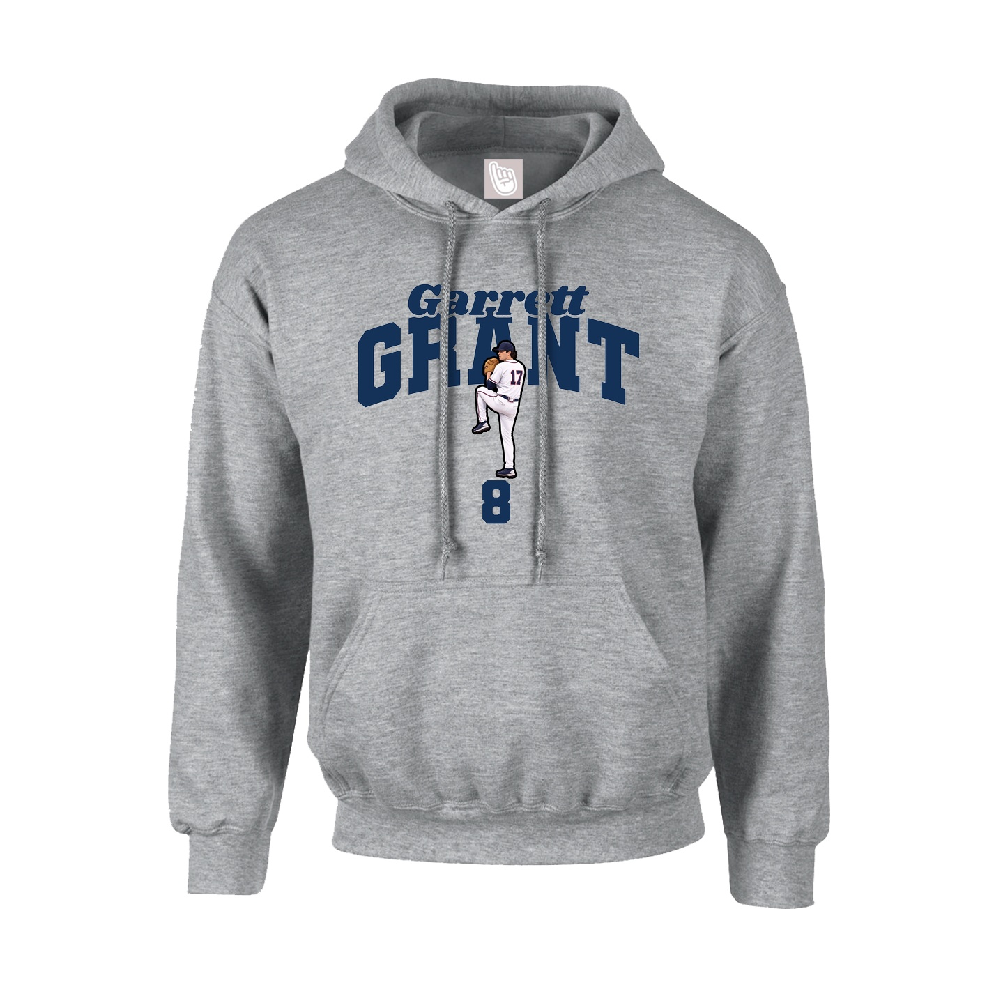 Youth Hoodie — Signature Arch in Grey