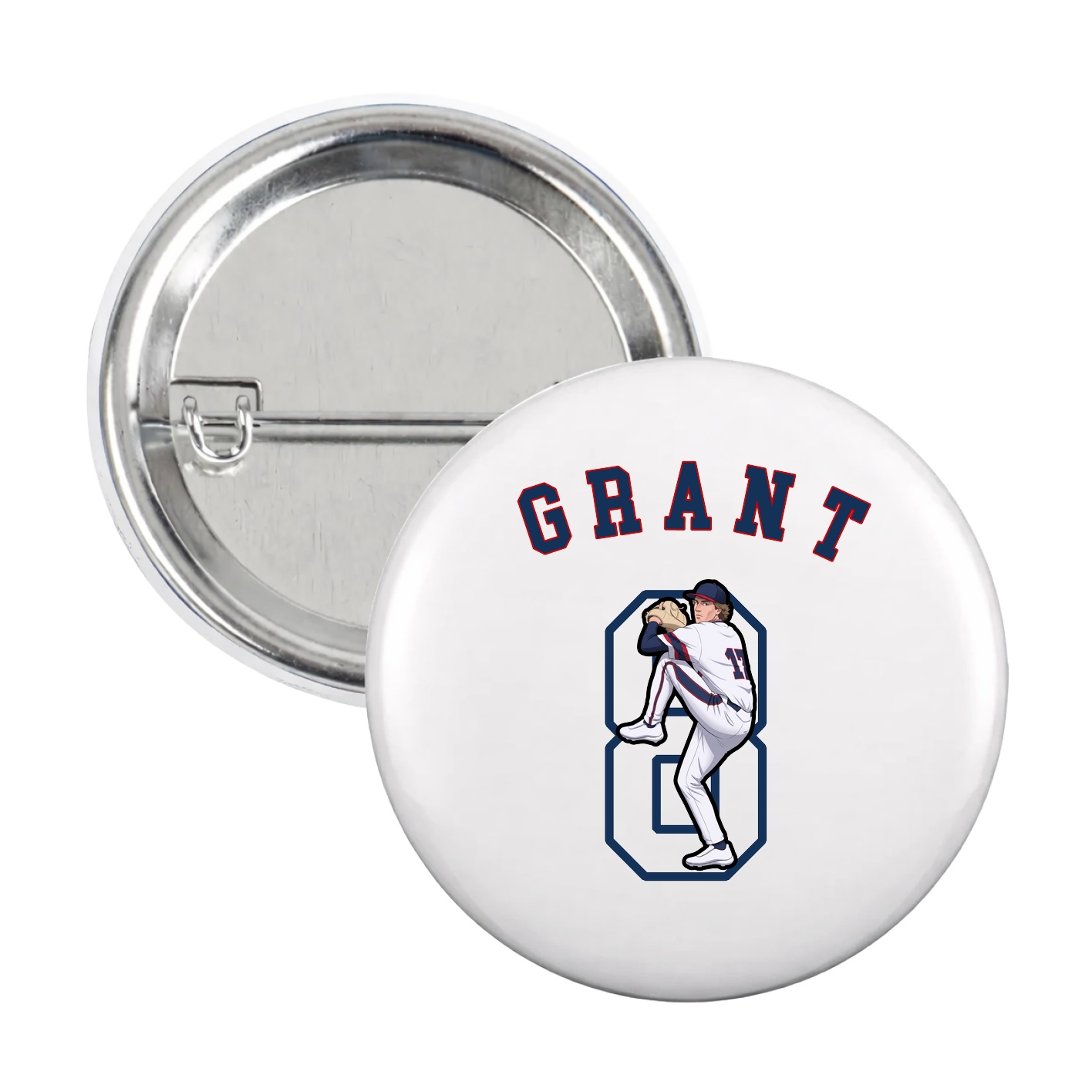 Game Day Button — Shirsey Arch in White