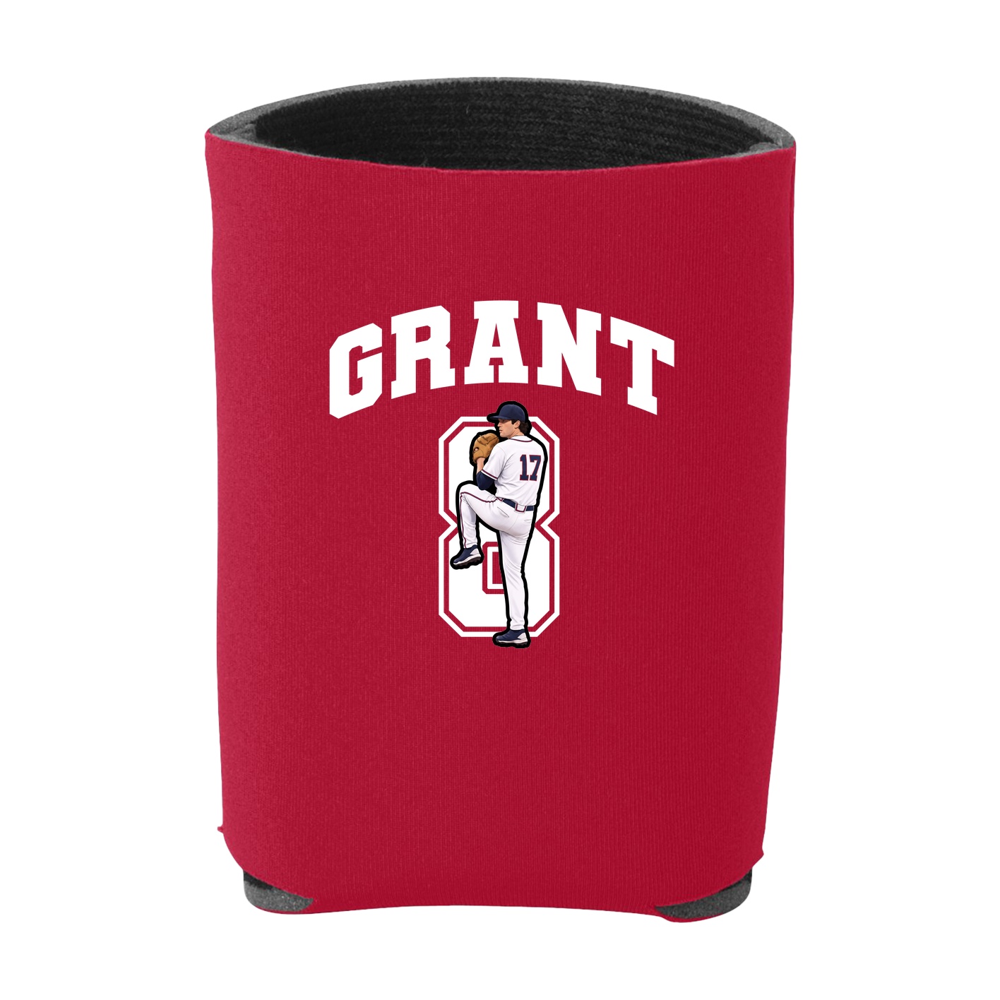 Can Holder — Number in Red