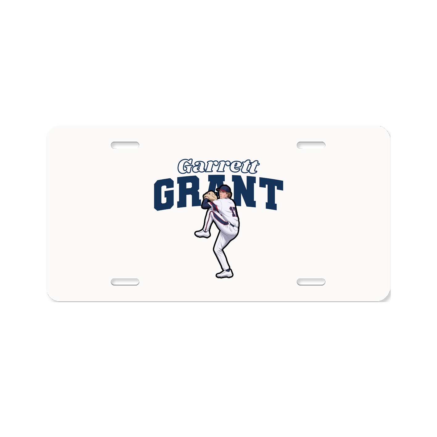 License Plate — Name Arch in Classic