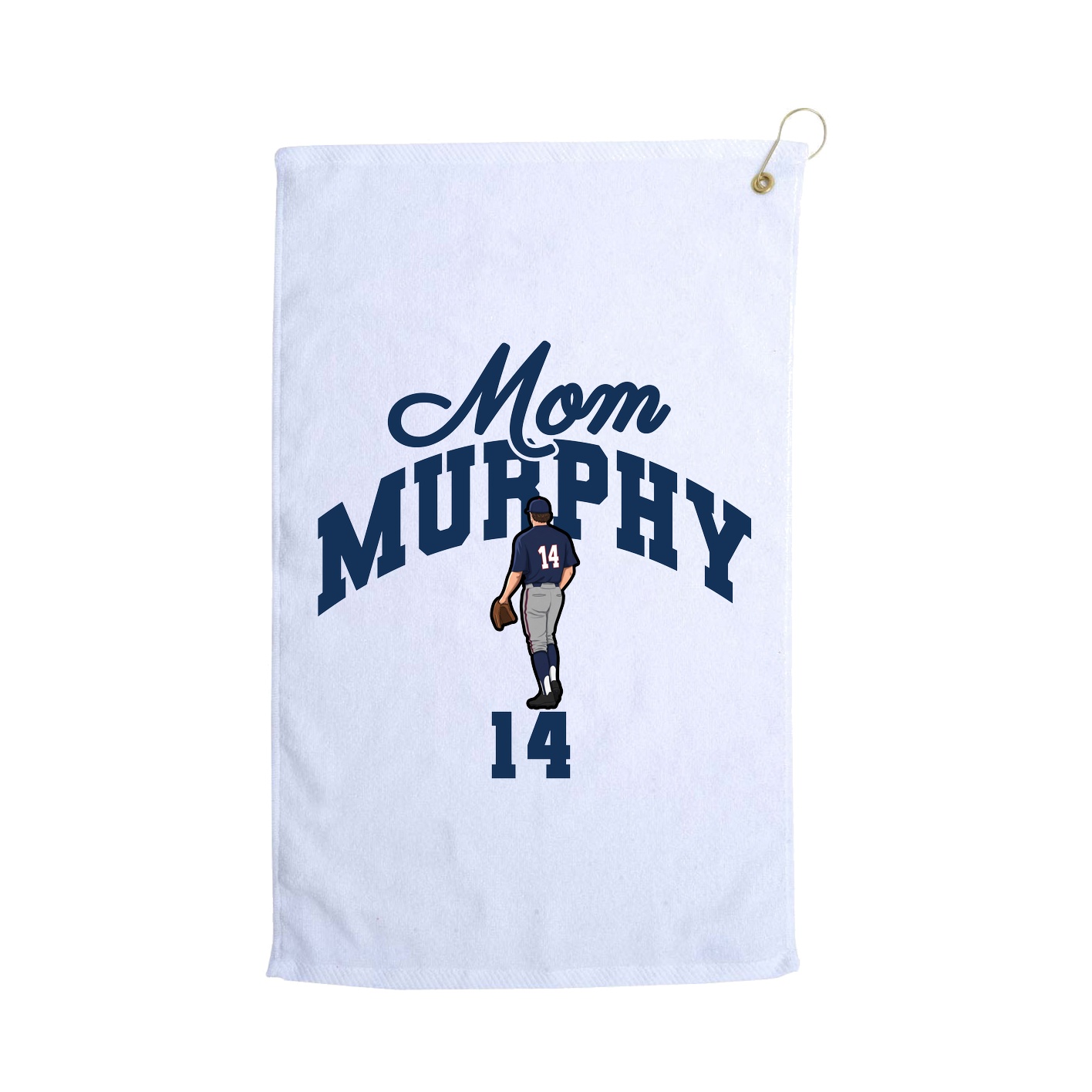 Golf Towel — Mothers Day Arch in White
