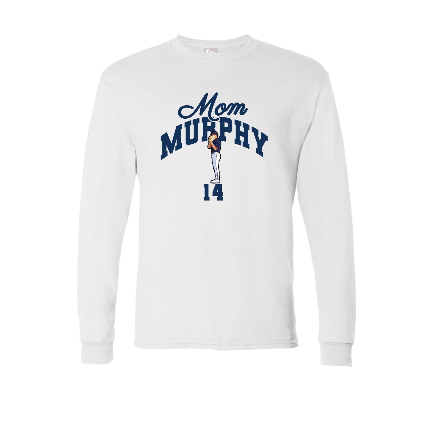 Long Sleeve Tee — Mothers Day Arch in White