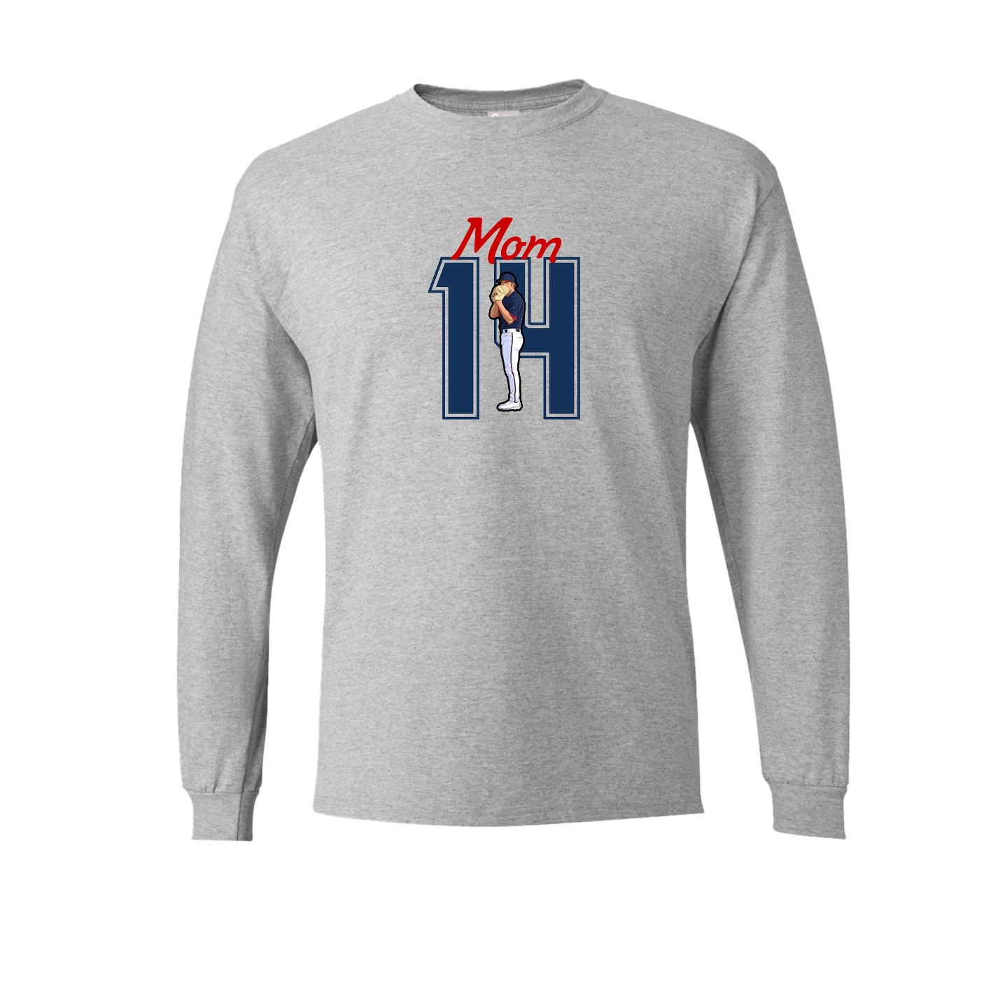 Long Sleeve Tee — Mothers Day Shirsey in Grey