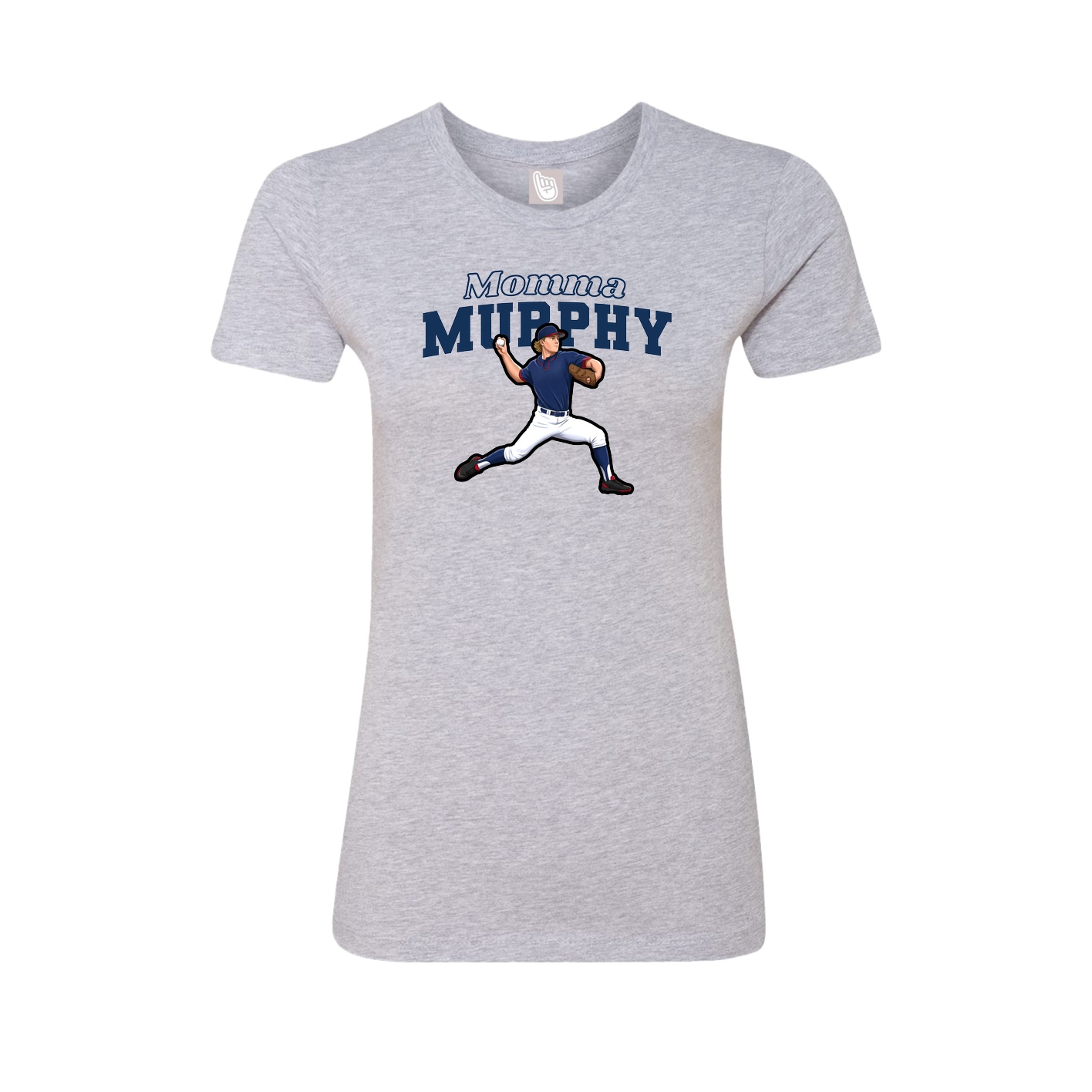 Womens Tee — Mothers Day Block in Grey