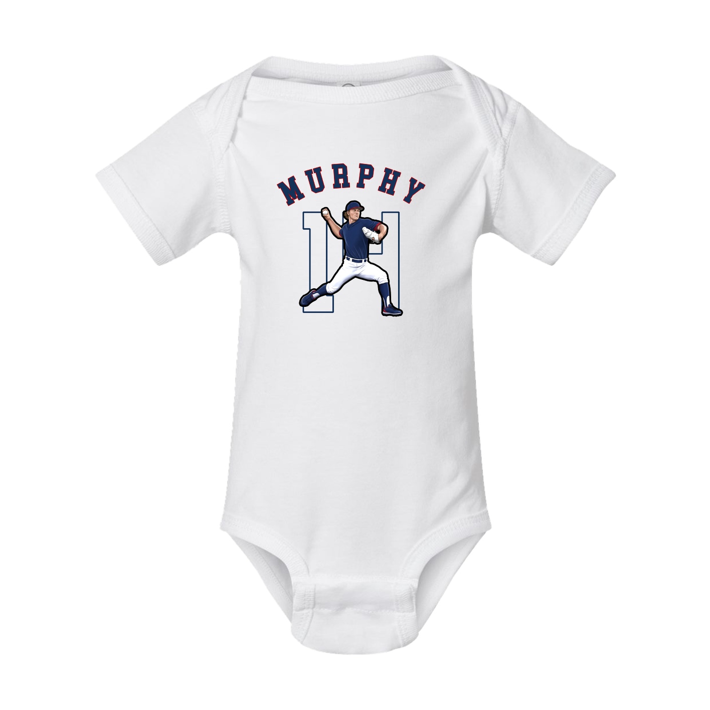 Baby Onesie — Shirsey Arch in White