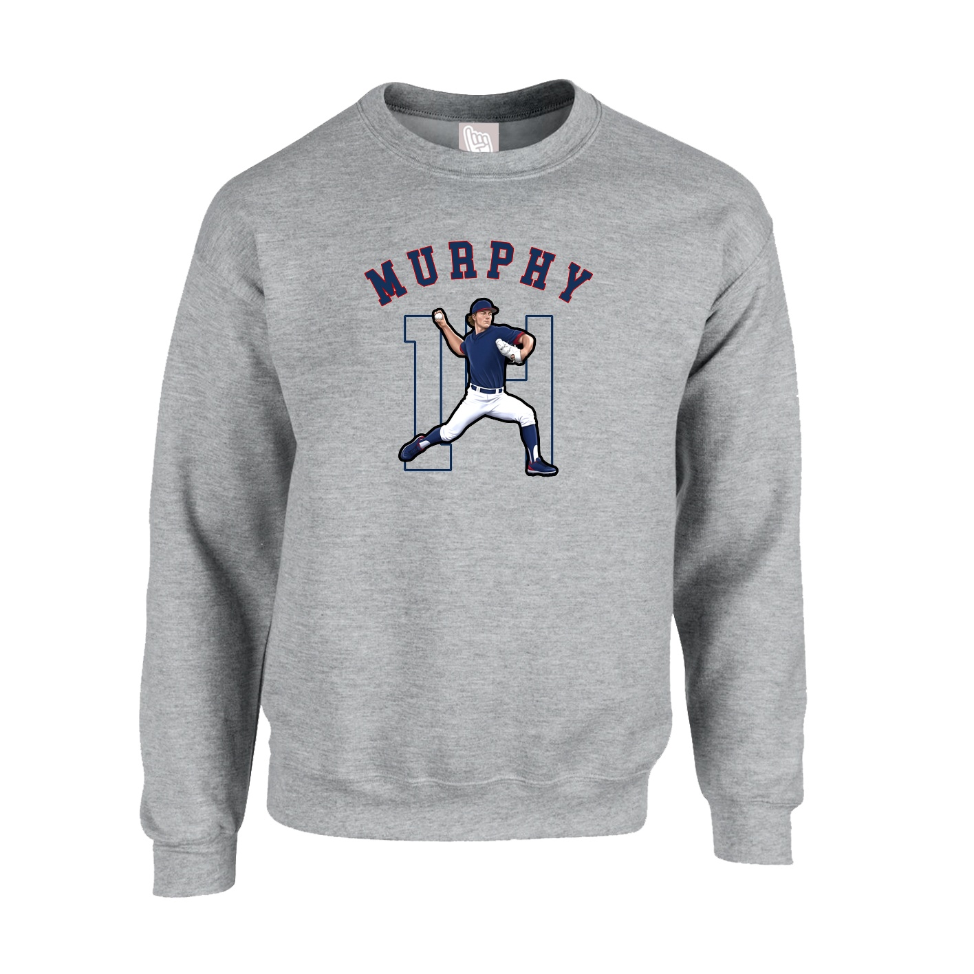 Fleece Crew — Shirsey Arch in Grey