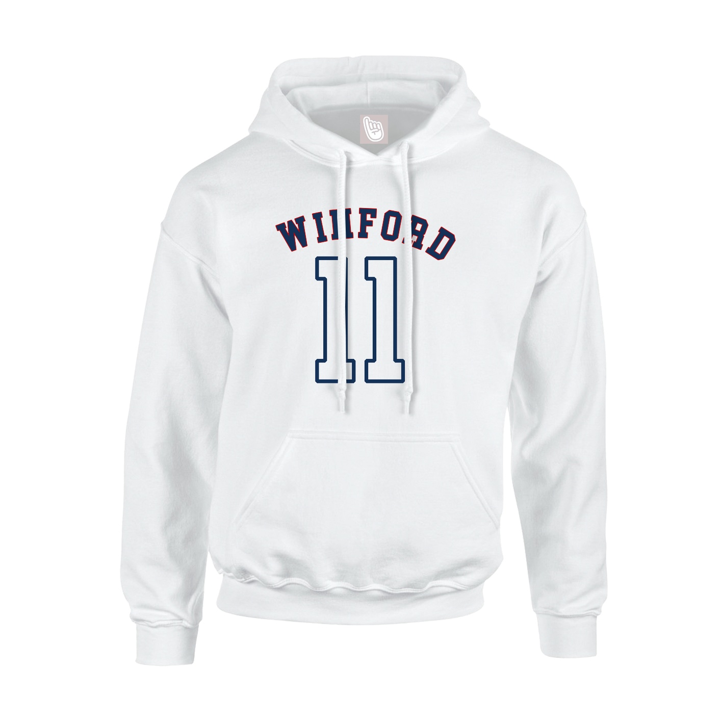 Youth Hoodie — Shirsey Arch in White