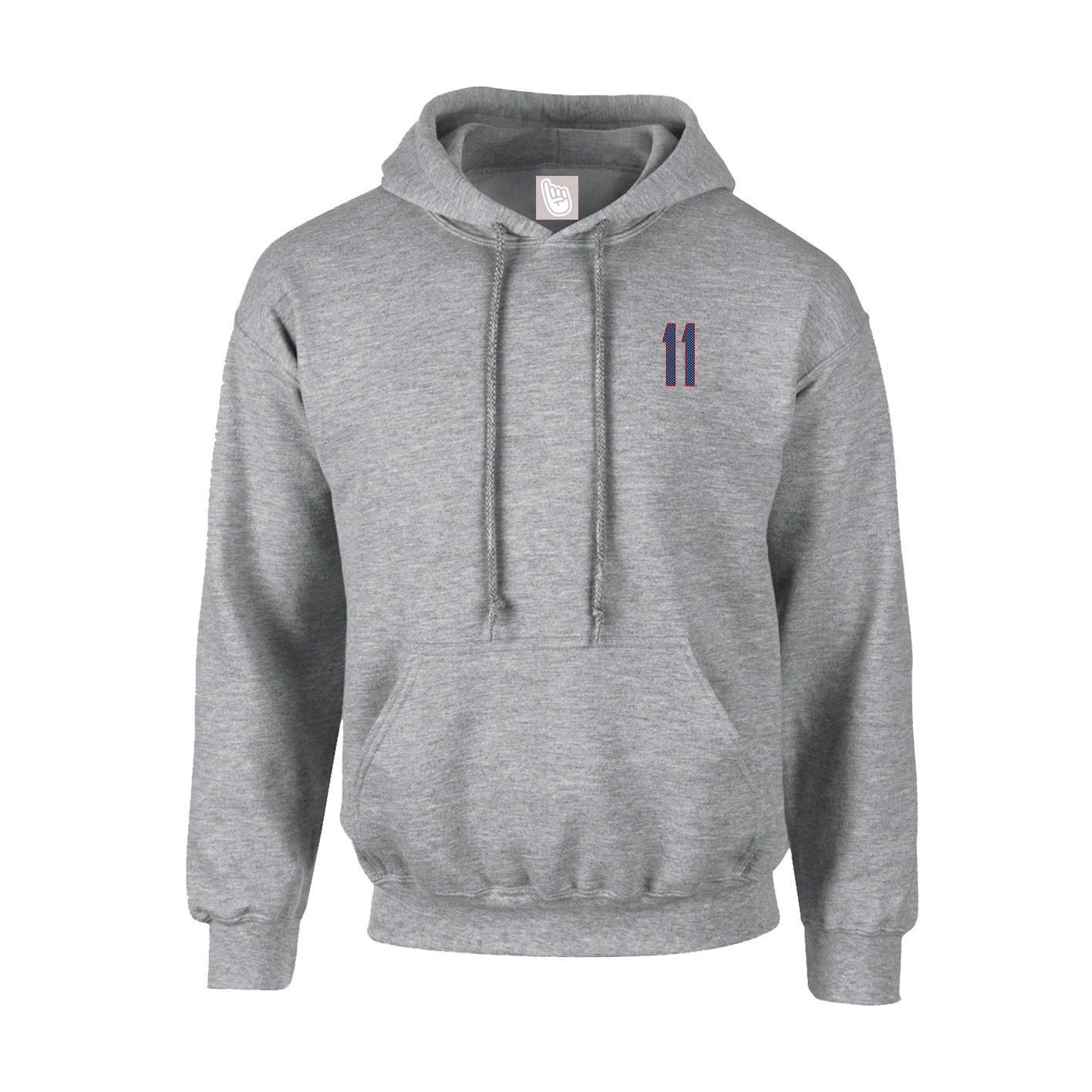 Hoodie — Front Shirsy in Grey