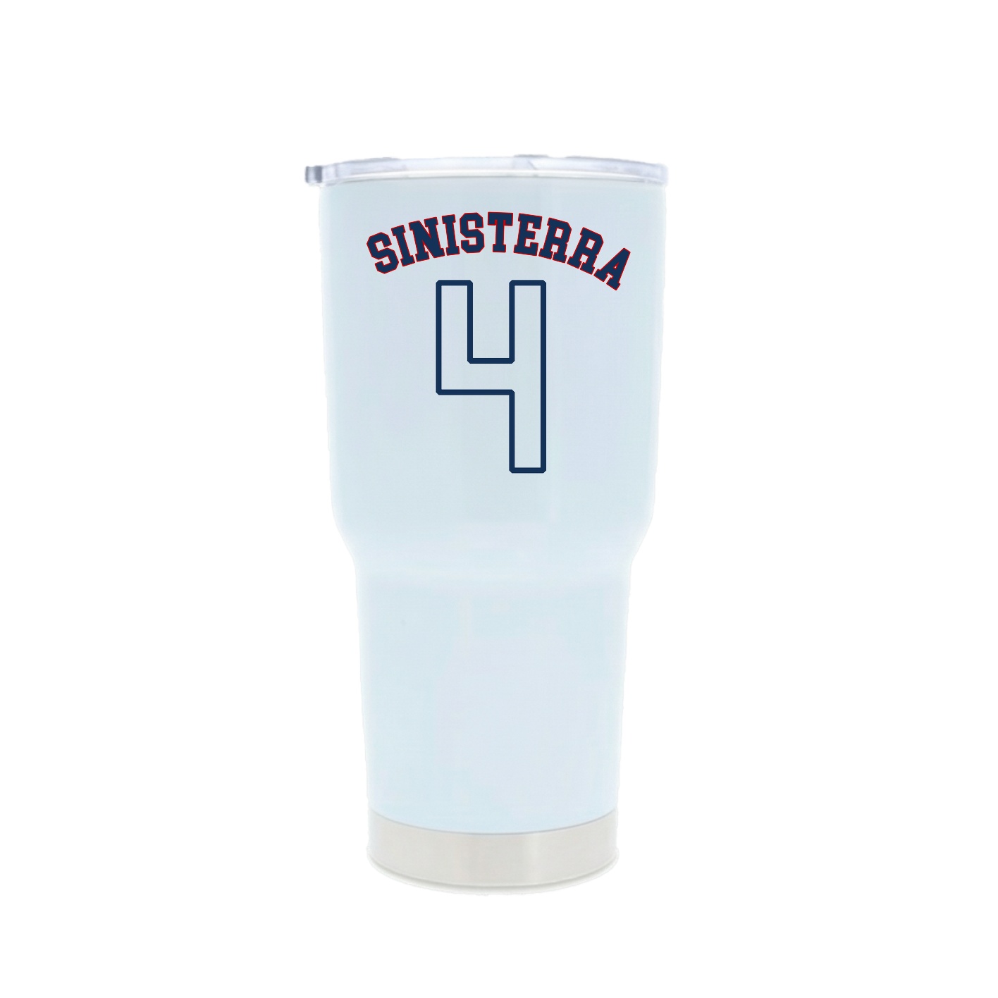 30oz Stainless Steel Tumbler — Shirsey Arch in White