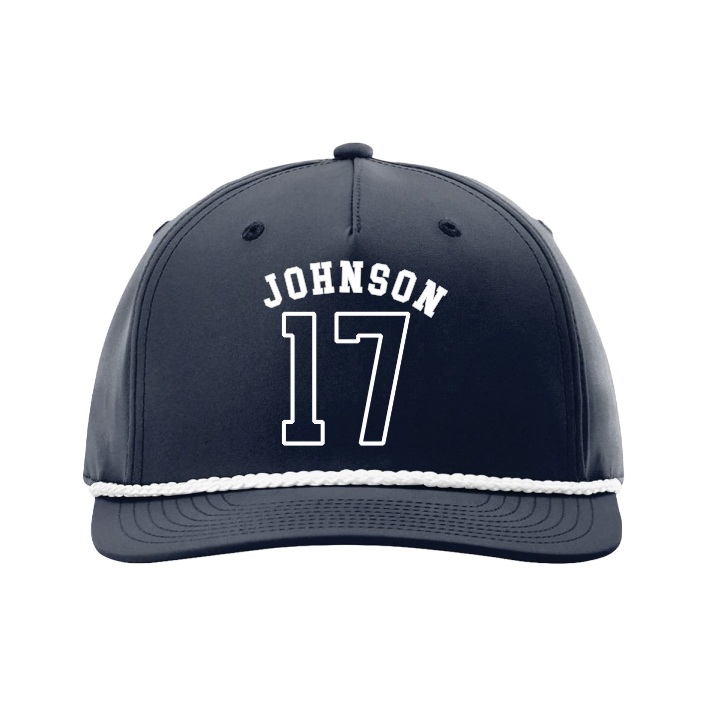 Five-Panel Classic Rope Cap — Shirsey Arch in Navy