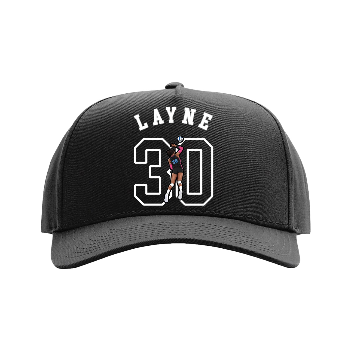 Full Fabric Five-Panel Champ Cap — Shirsey Arch in Black