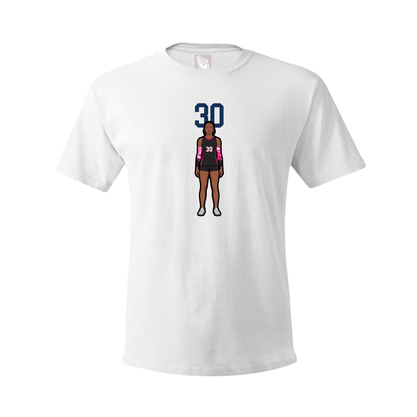 Tee — Number Top in White