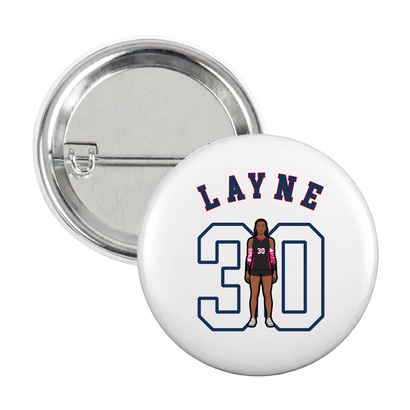 Game Day Button — Shirsey Arch in White
