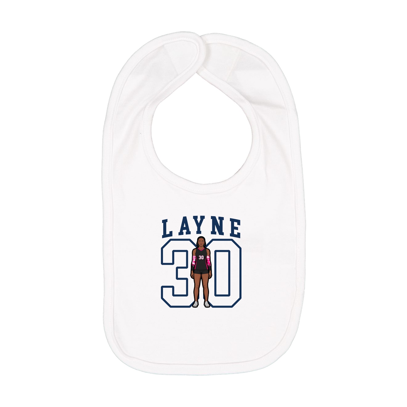Infant Bib — Shirsey in White