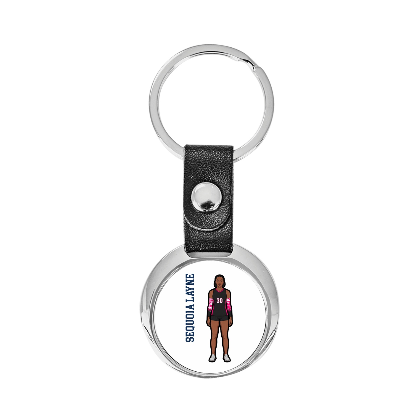 Key Chain — Name Vertical in Classic