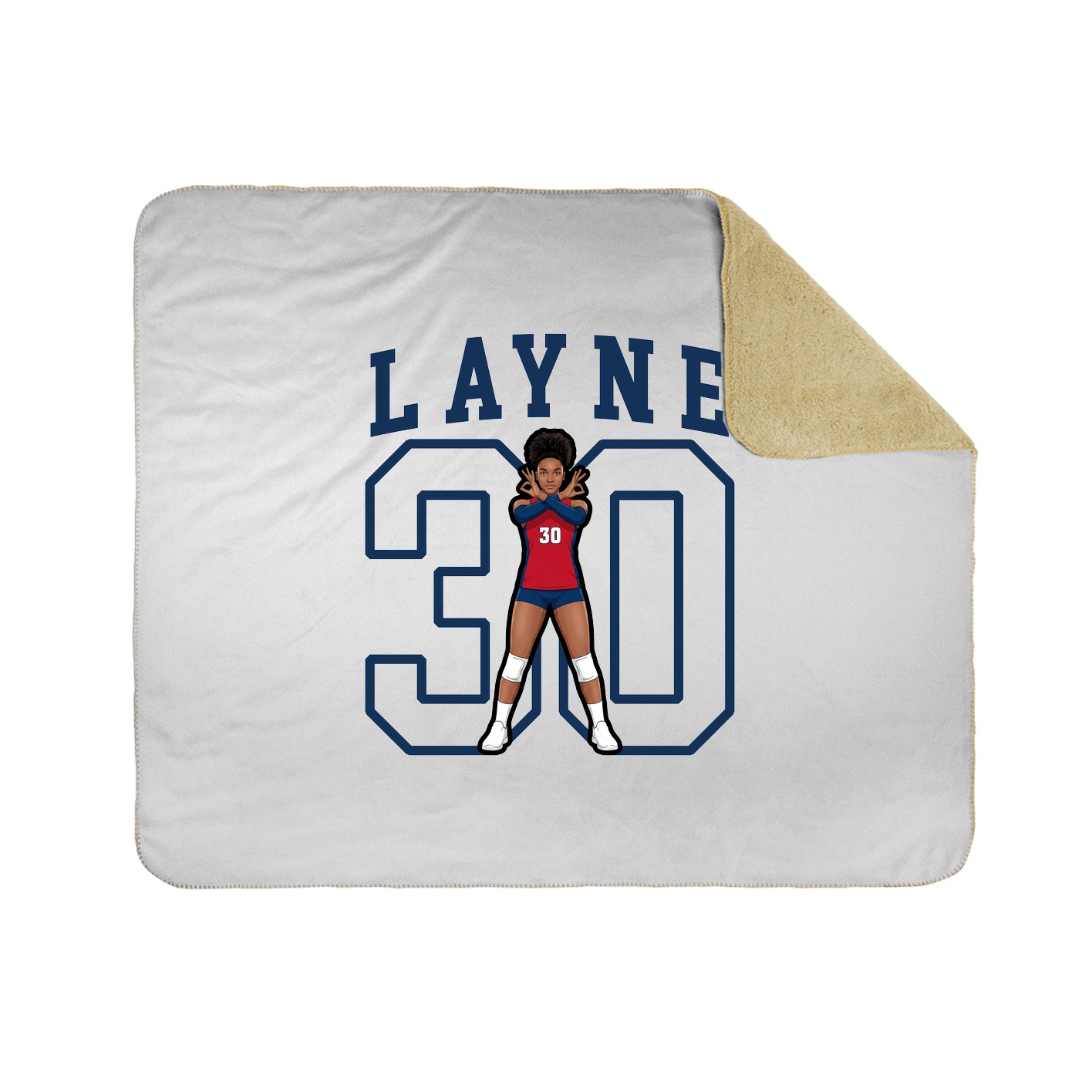 Throw Blanket — Shirsey in White