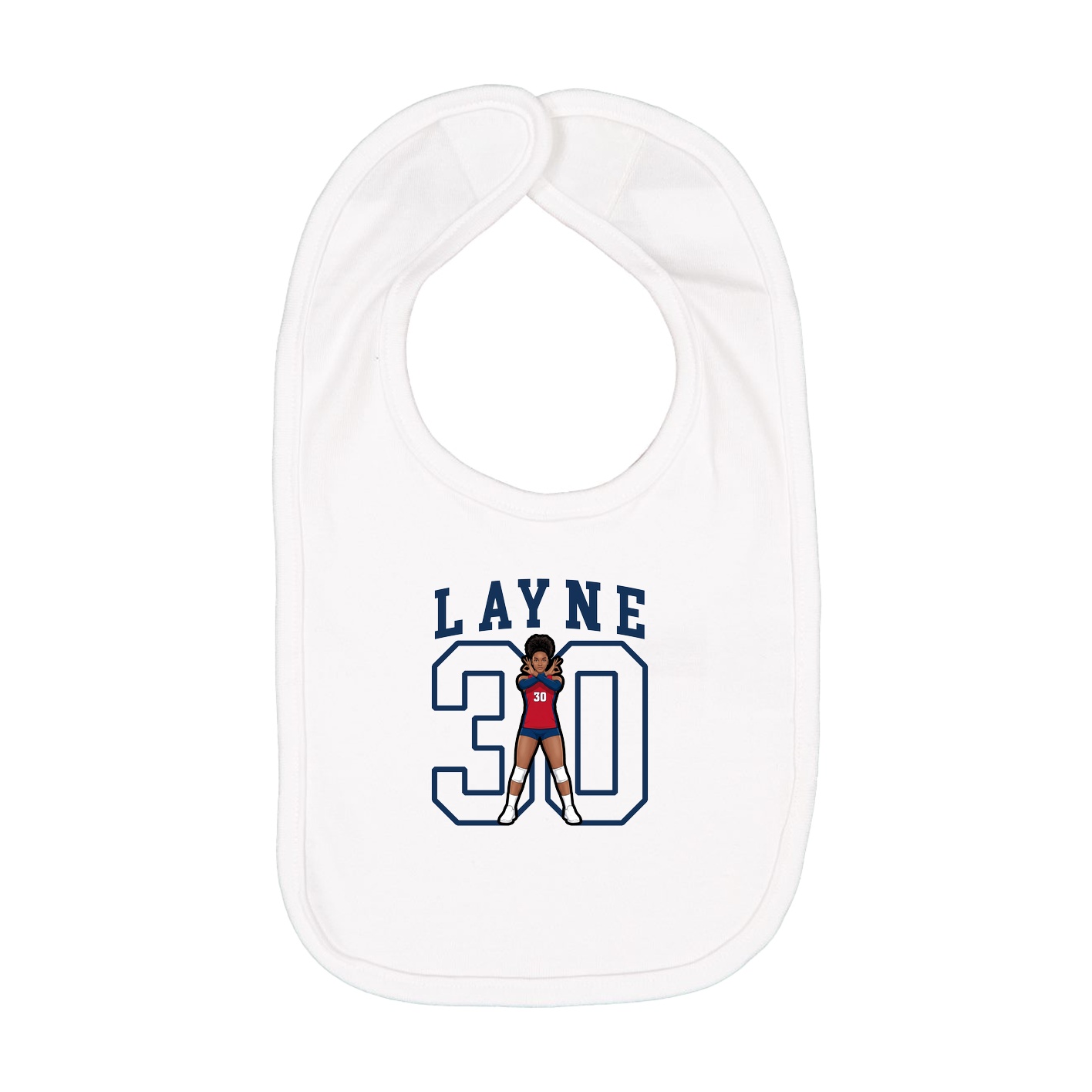 Infant Bib — Shirsey in White