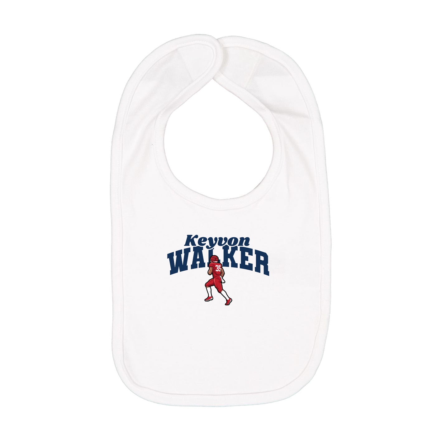 Infant Bib — Signature Arch in White