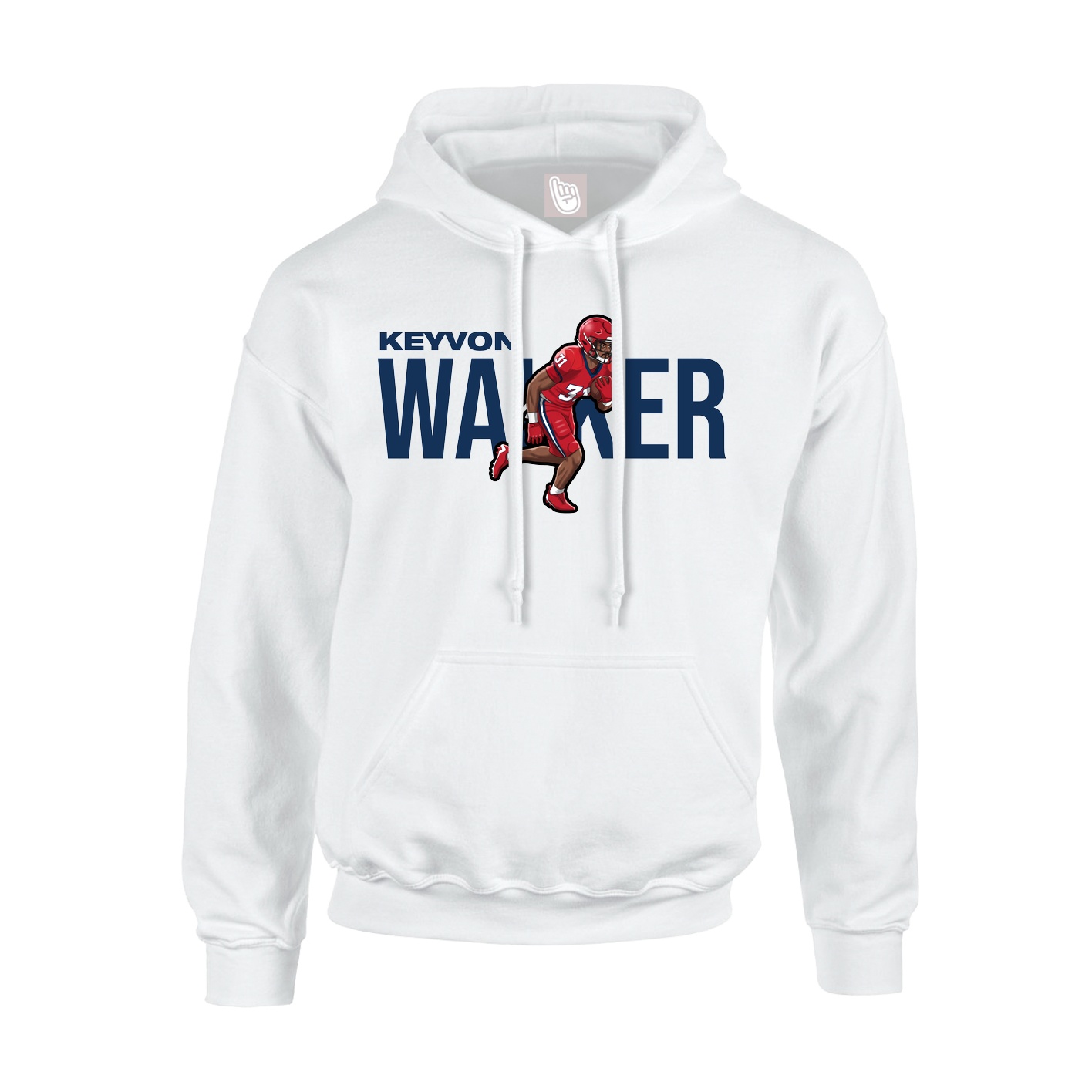 Hoodie — Player Name in White