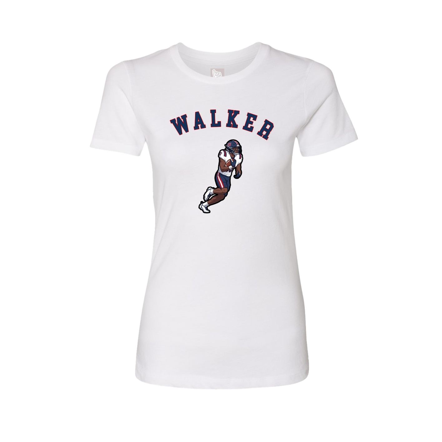 Fitted Women's Tee — Shirsey Arch in White