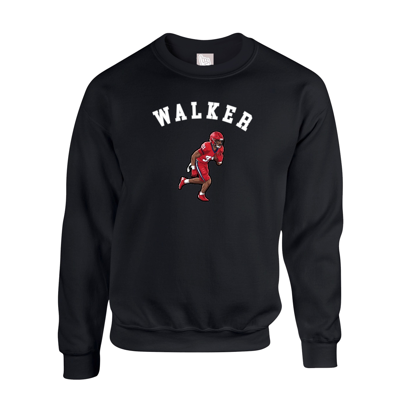 Fleece Crew — Shirsey Arch in Black