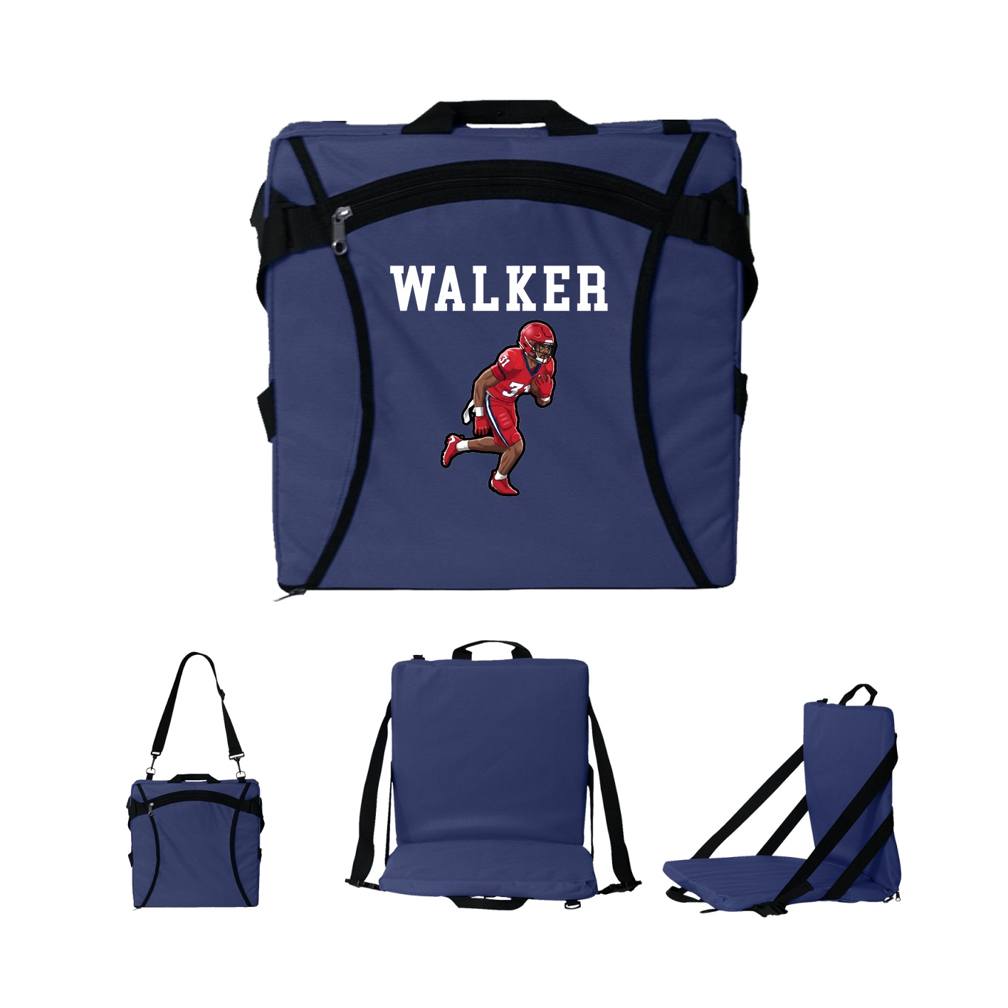 Folding Stadium Seat — Shirsey in Navy