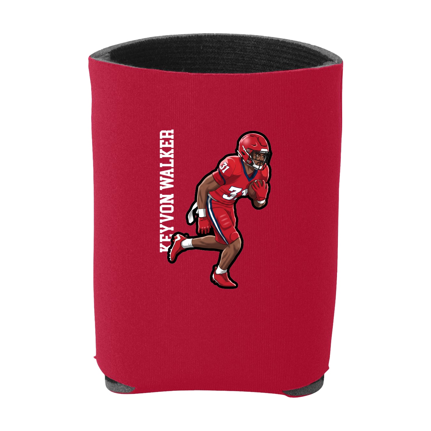 Can Holder — Name Vertical in Red