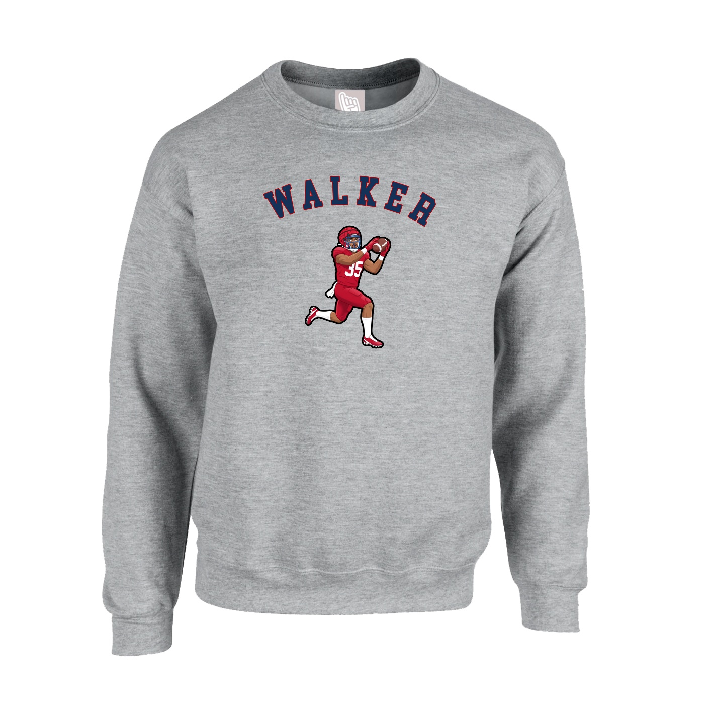 Fleece Crew — Shirsey Arch in Grey