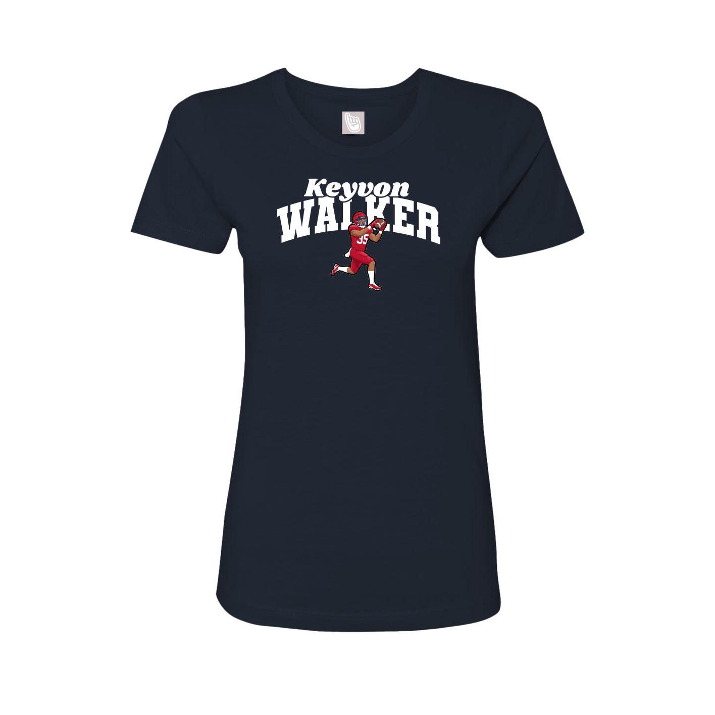 Womens Tee — Signature Arch in Navy