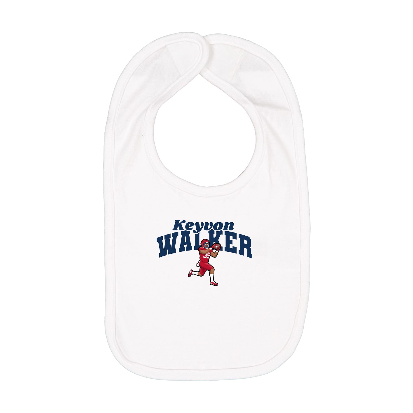 Infant Bib — Signature Arch in White