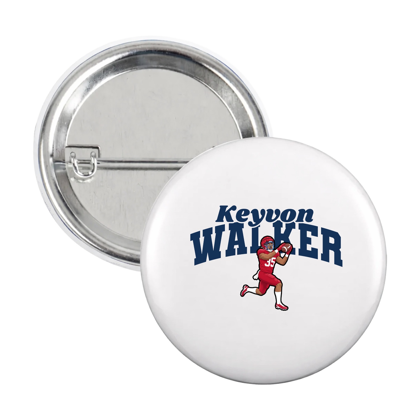 Game Day Button — Signature Arch in White