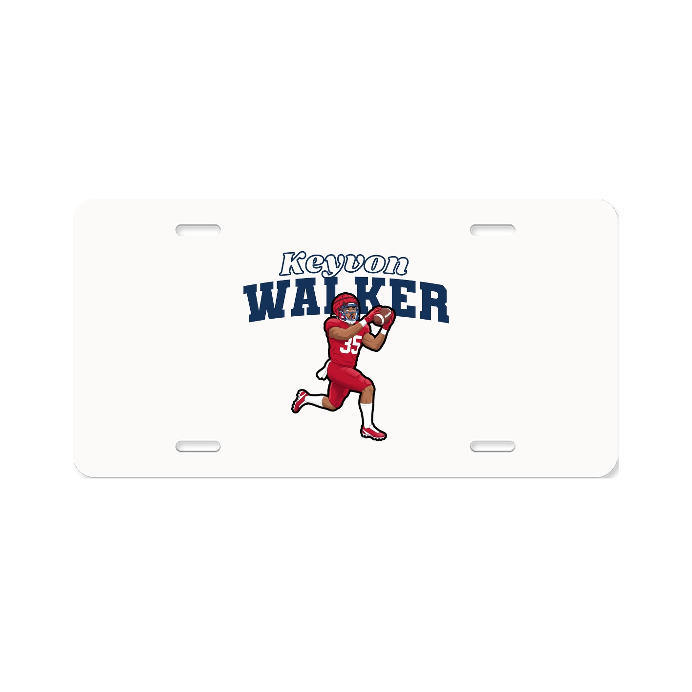 License Plate — Name Arch in Classic