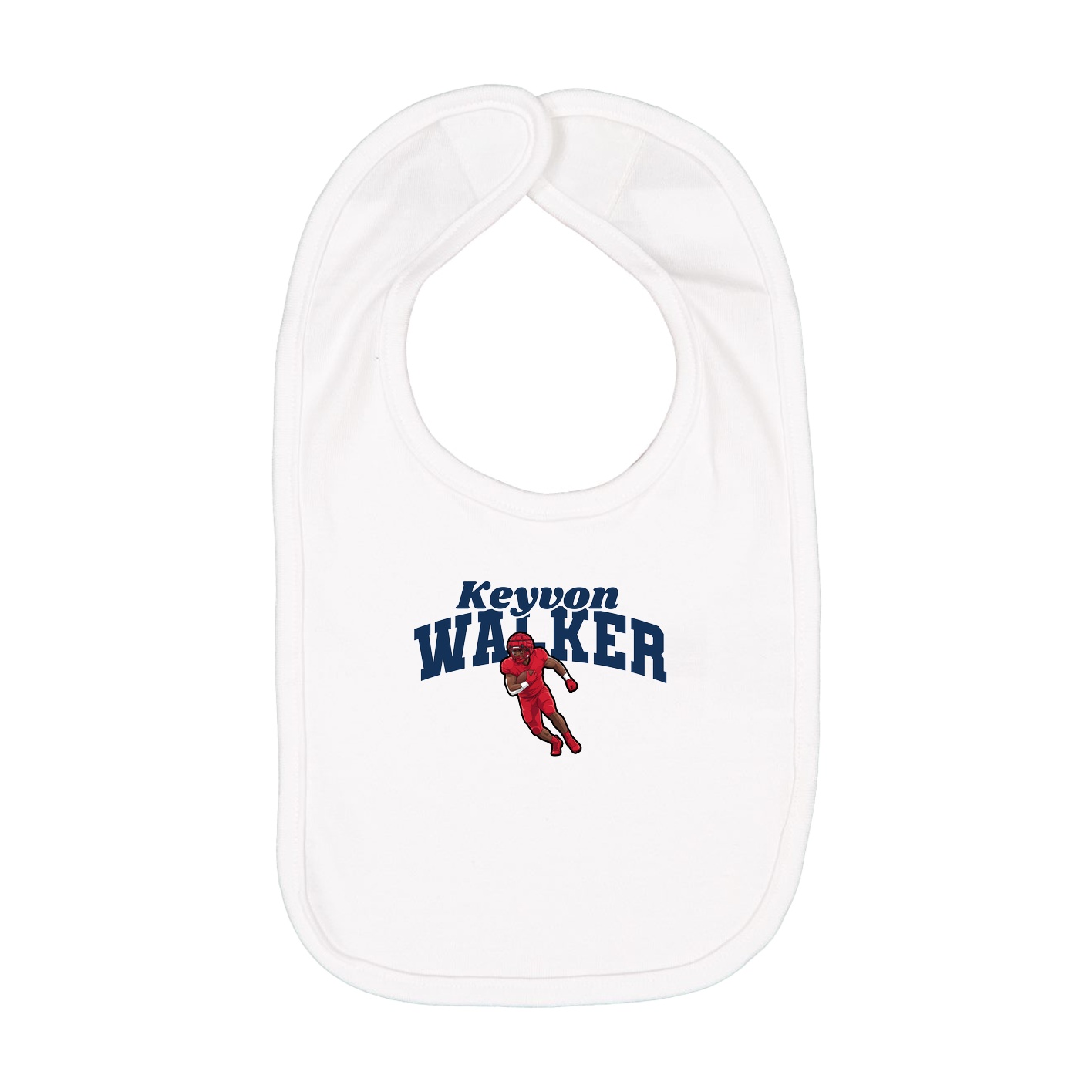 Infant Bib — Signature Arch in White
