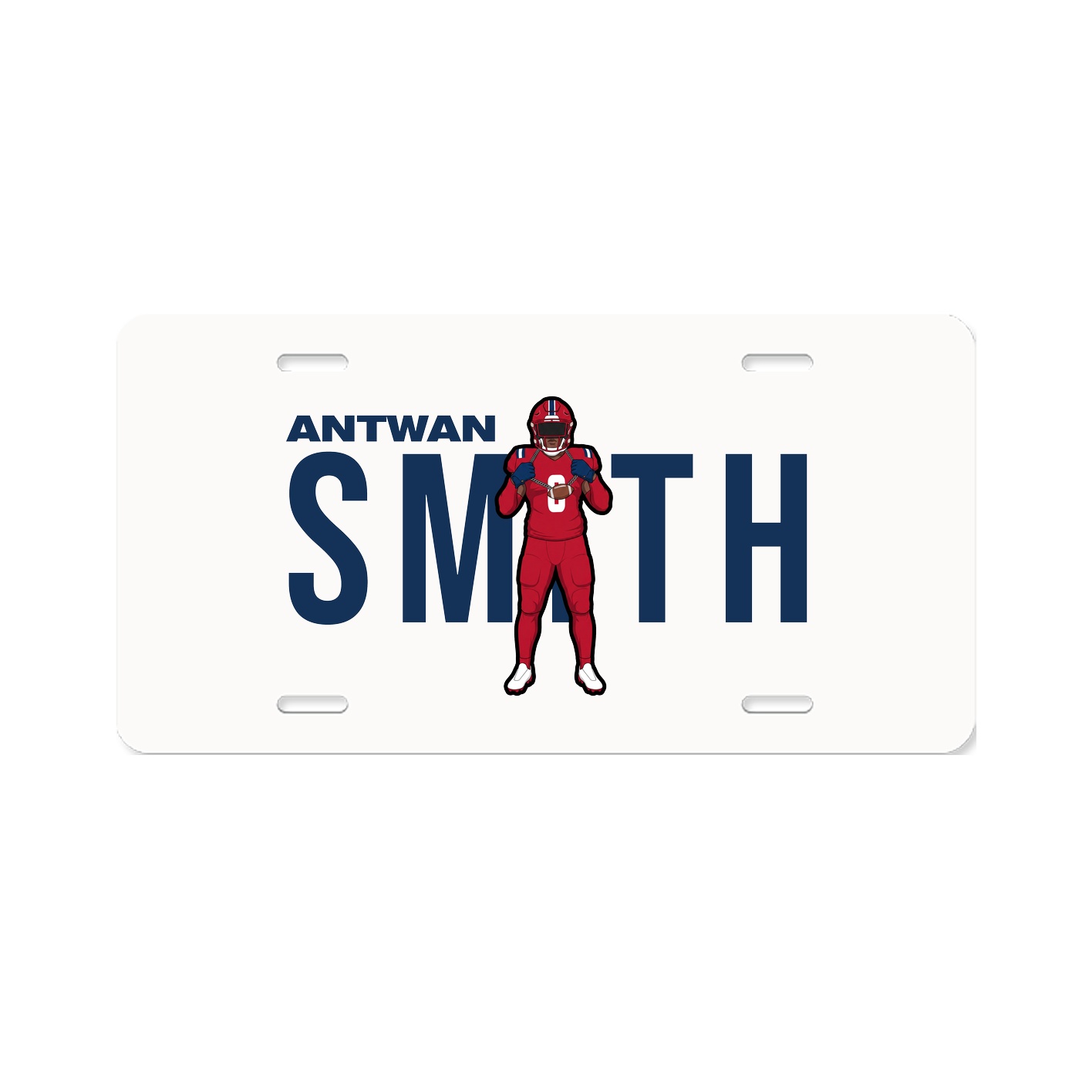 License Plate — Player Name in Classic