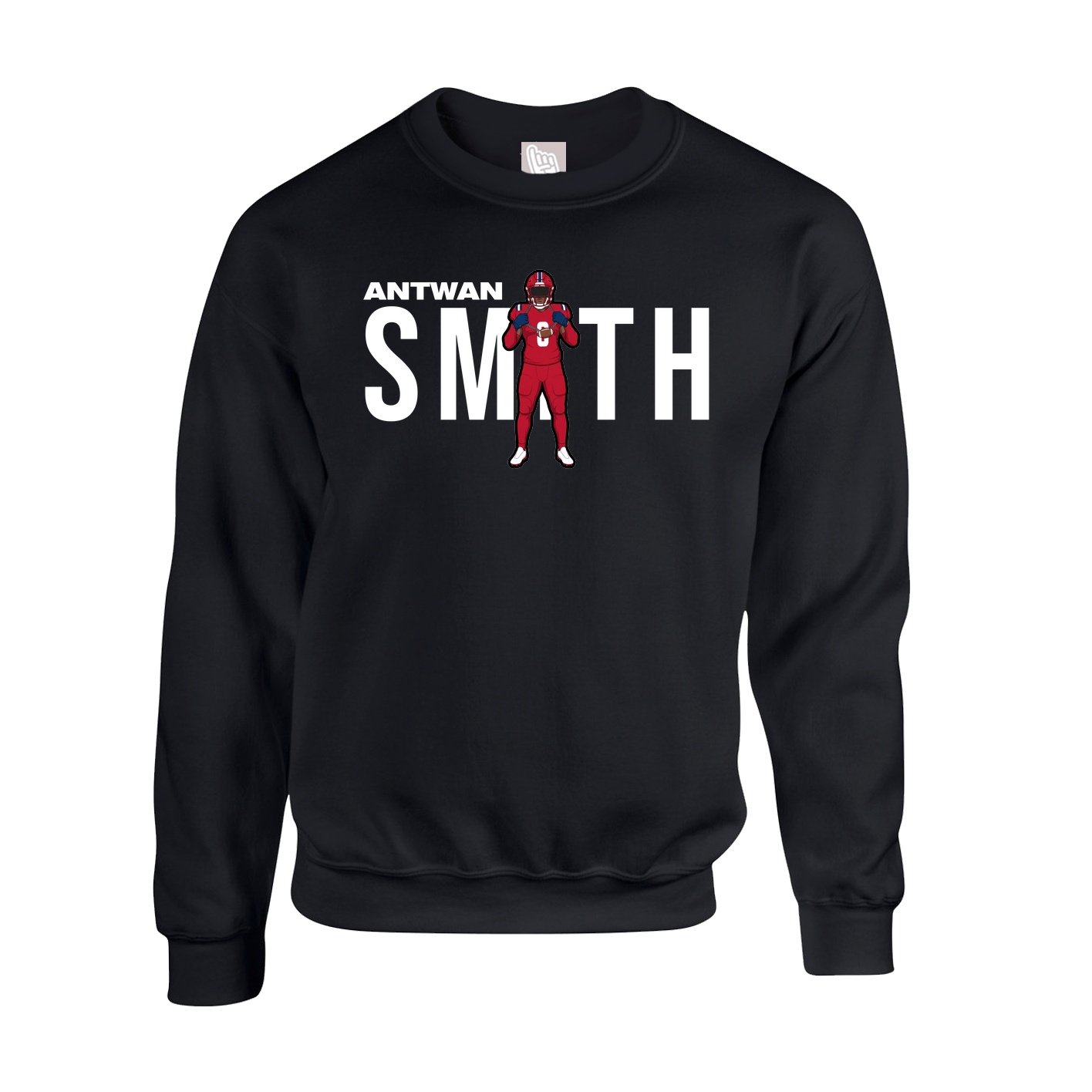 Fleece Crew — Player Name in Black