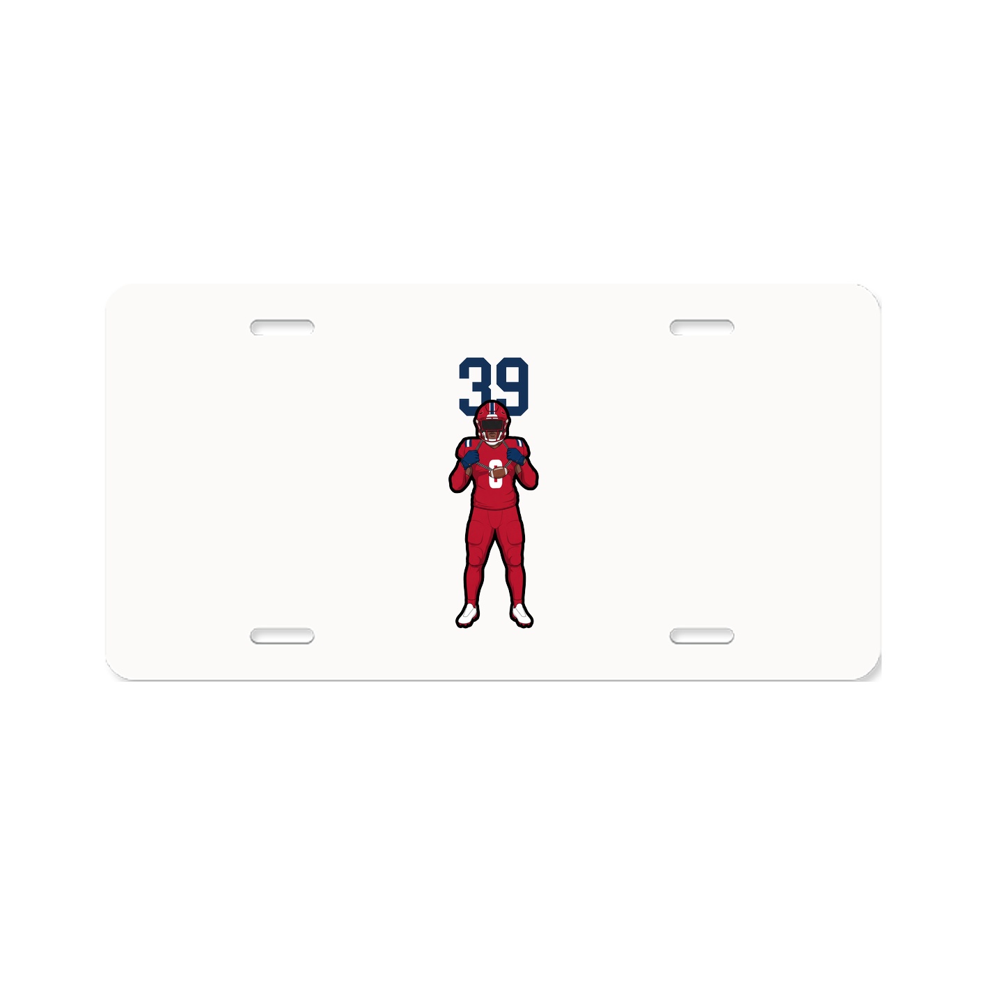 License Plate — Number Top in Classic