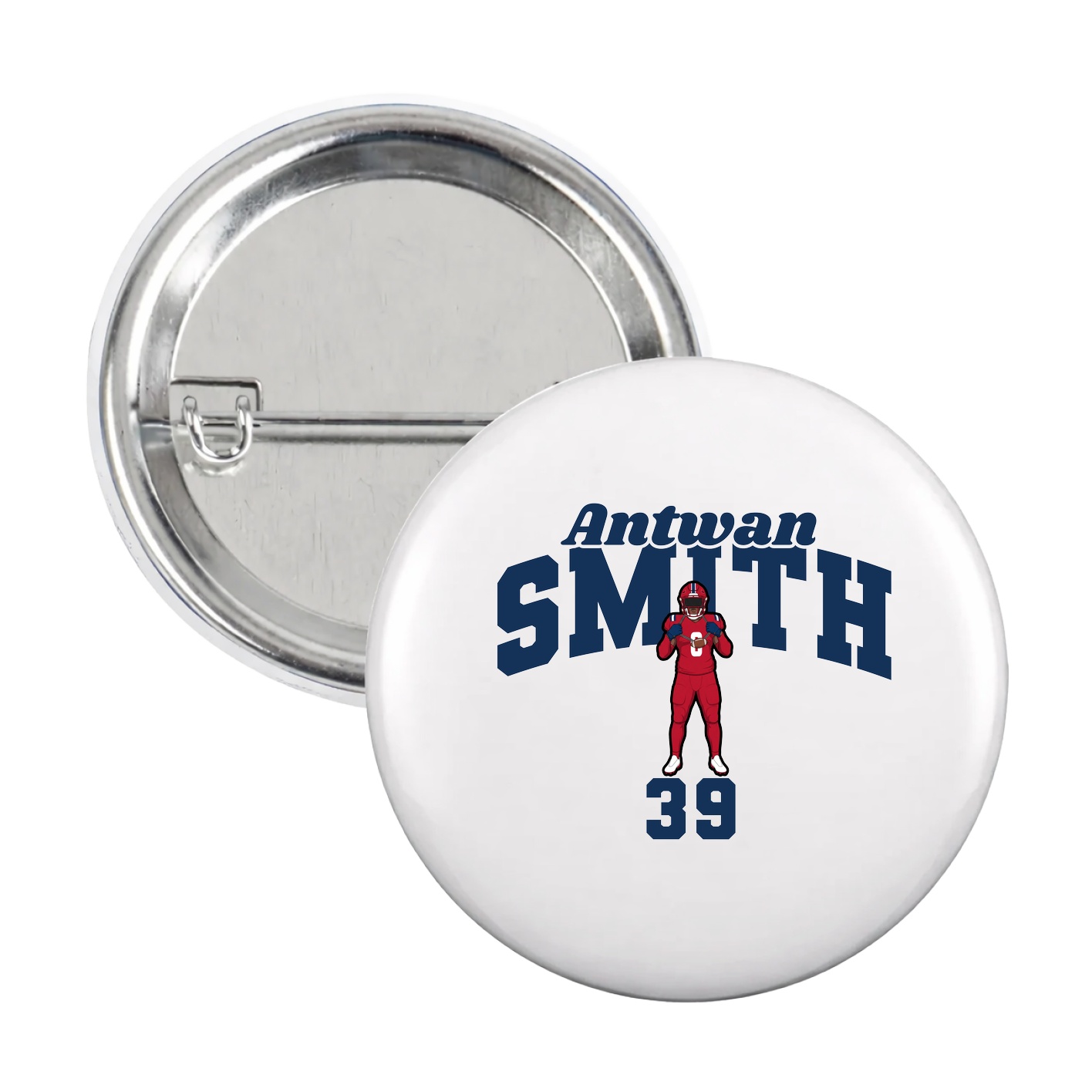 Game Day Button — Signature Arch in White