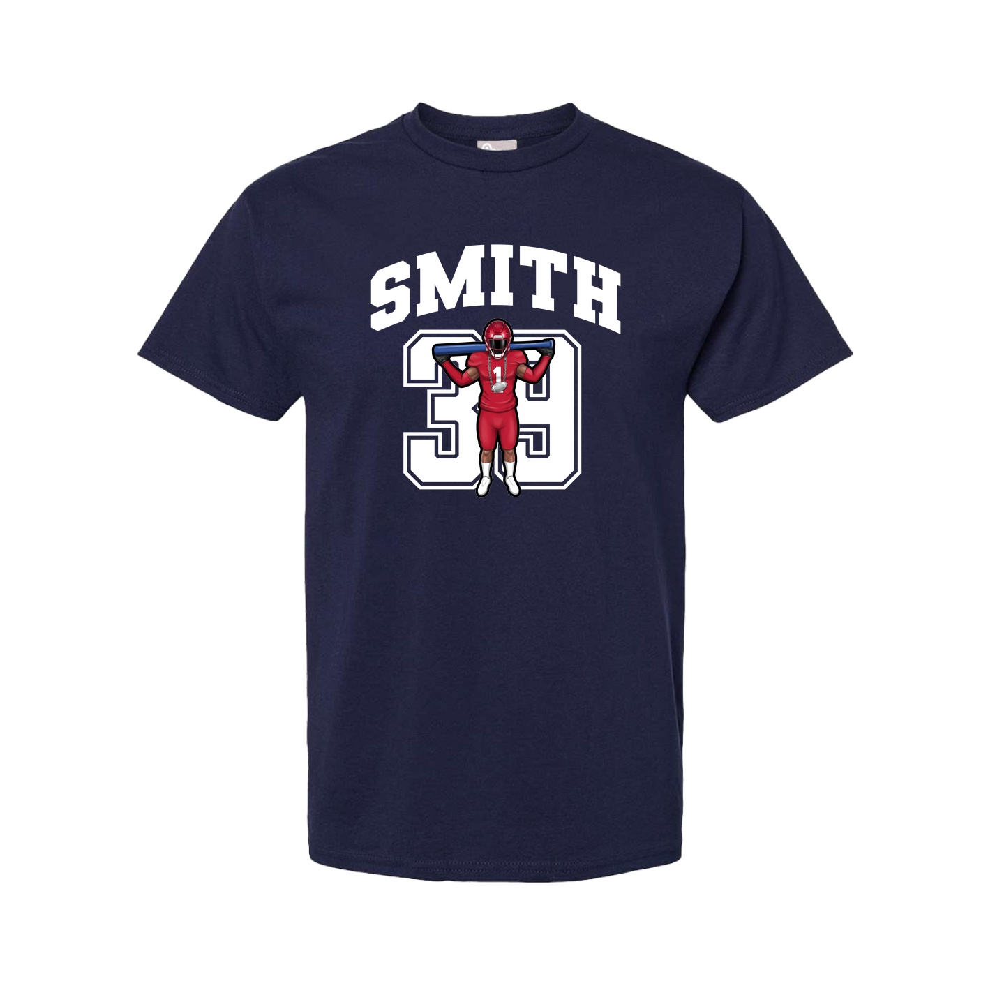 Youth Tee — Number in Navy