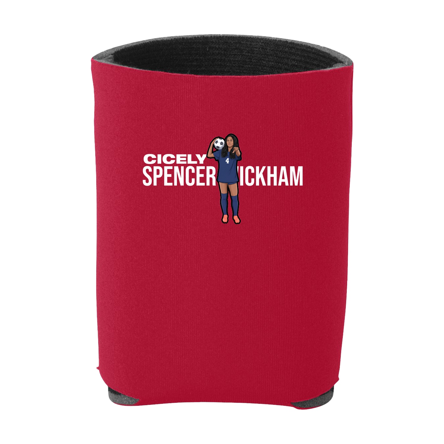 Can Holder — Player Name in Red