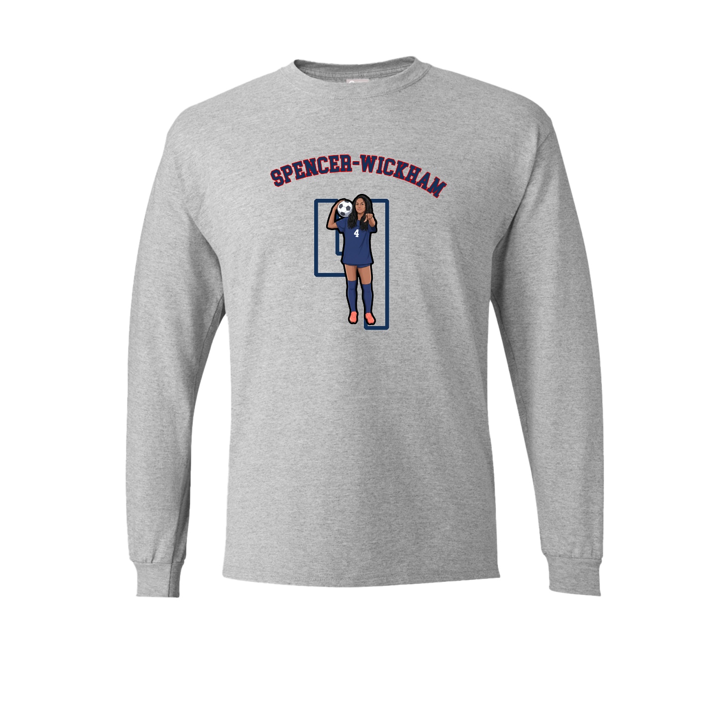 Long Sleeve Tee — Shirsey Arch in Grey